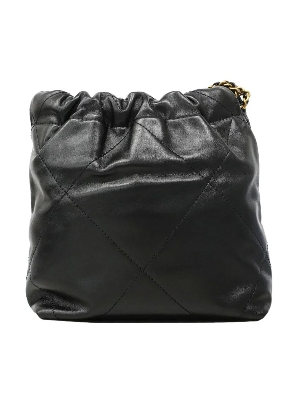 Chanel Handbag 22 Mini Calf Black Gold 2-Way
